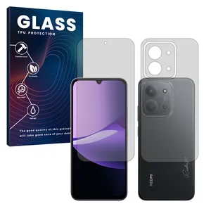 Glass Resistant model transparent screen protector suitable for Xiaomi Redmi 15C 4G Mobile phone along with the back protector