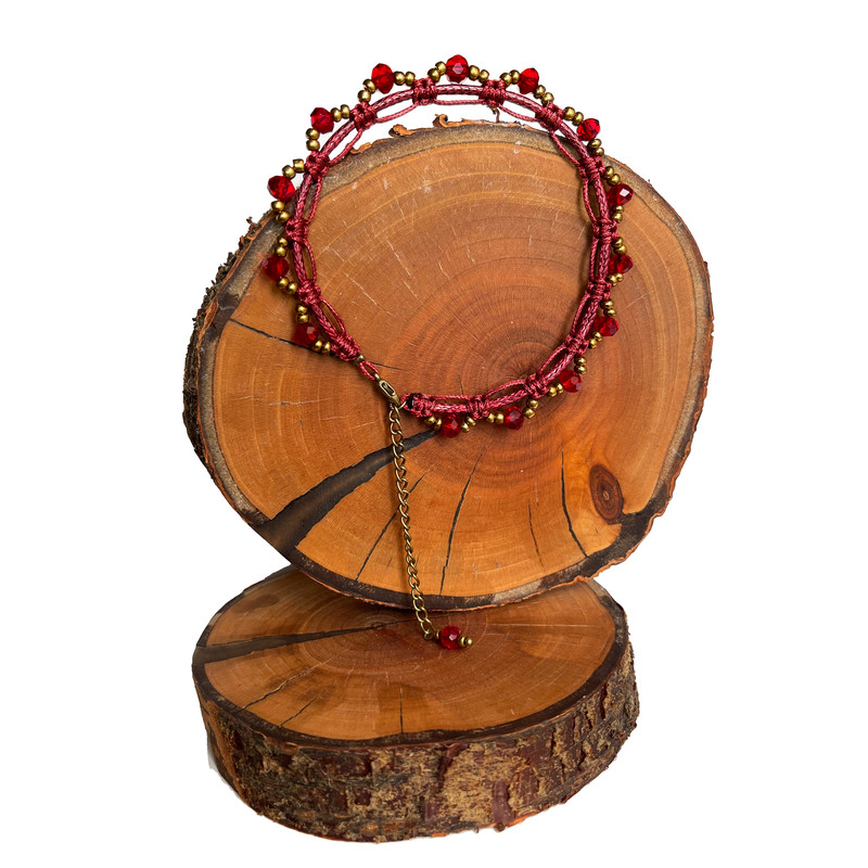 پابند زنانه دل تافته مدل چرمی کریستالی کد Dl_A22 پابند زنانه دل تافته مدل چرمی کریستالی کد Dl_A22