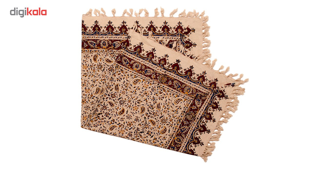 سفره قلمکار اثر زابلیان طرح 137-11-118 سایز 100 در 100 سانتی متر