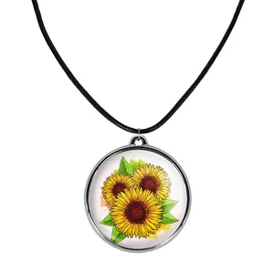 گردنبند خندالو مدل گل آفتابگردان کد 2954329544