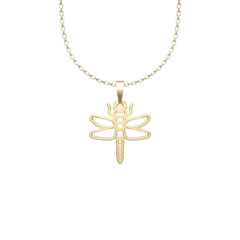 گردنبند طلا 18 عیار زنانه مدوپد مدل حشره کد B3-1-1261