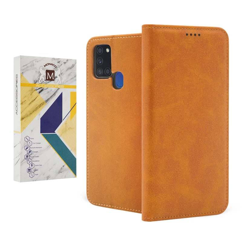 کیف کلاسوری موناکو مدل Zigo مناسب برای گوشی موبایل سامسونگ Galaxy A21S 