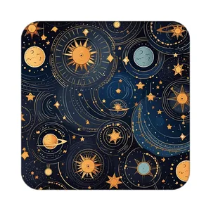 زیر لیوانی کاکتی طرح ماه و ستاره مدل mp54655