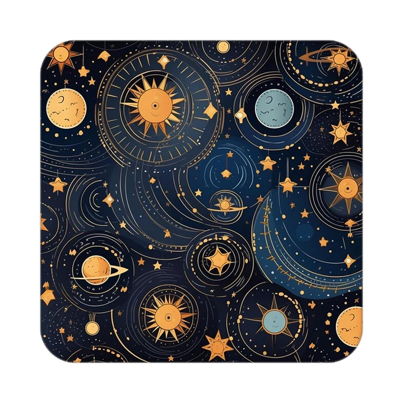 زیر لیوانی کاکتی طرح ماه و ستاره مدل mp54655