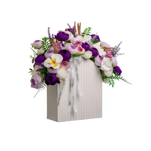 گلدان به همراه گل مصنوعی مدل 015