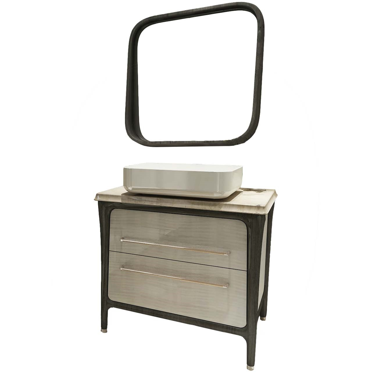 کابینت روشویی ای دی ام سی مدل V-01 همراه با آینه
