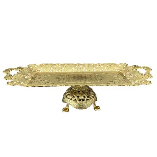 ظرف سرو مدل پایه دار فلزی کد 222