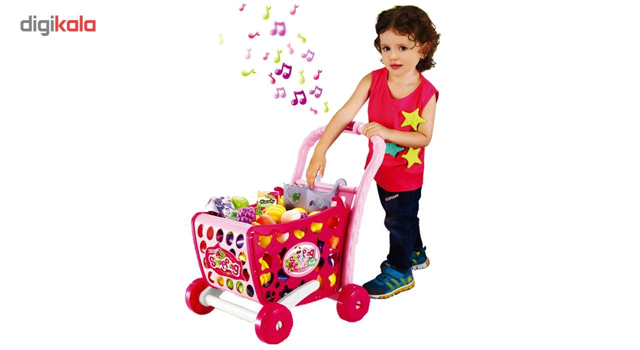 اسباب بازی چرخ دستی فروشگاهی ژیونگ چنگ مدل Shopping Cart