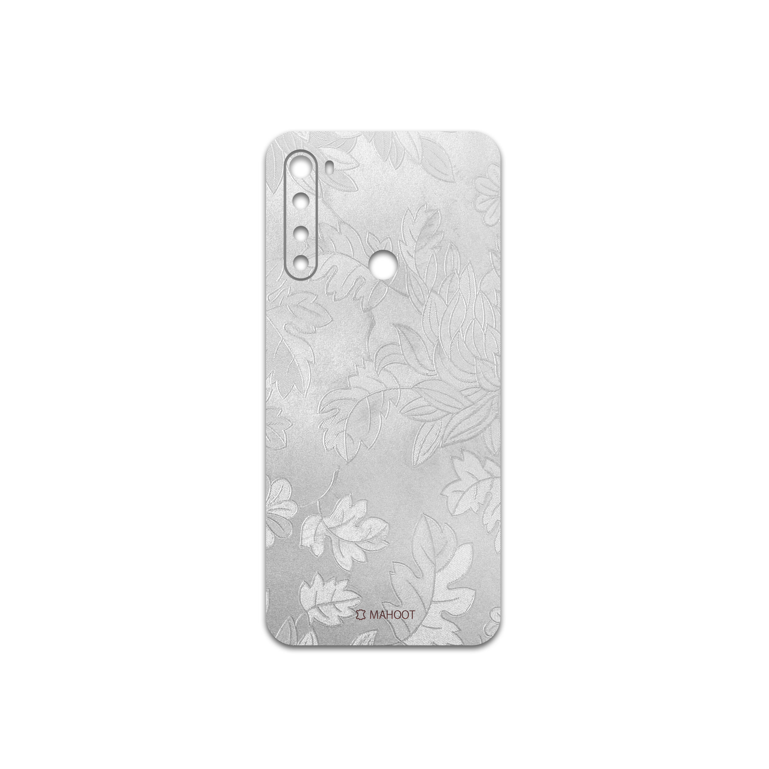 برچسب پوششی ماهوت مدل Silver-Wildflower مناسب برای گوشی موبایل شیائومی Redmi Note 8T