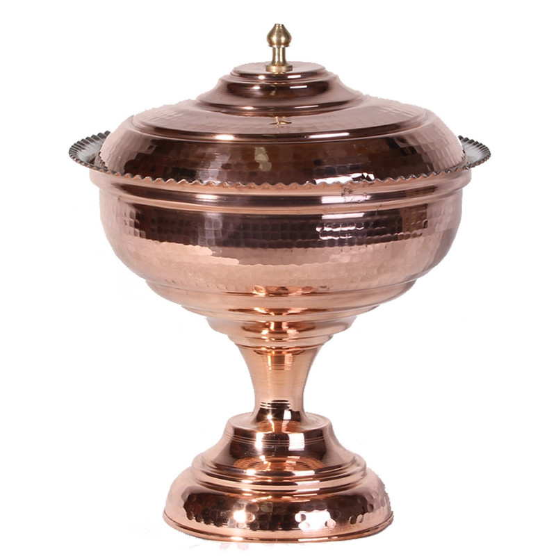 شکلات خوری مسی مدل پایه دار کد ZH49
