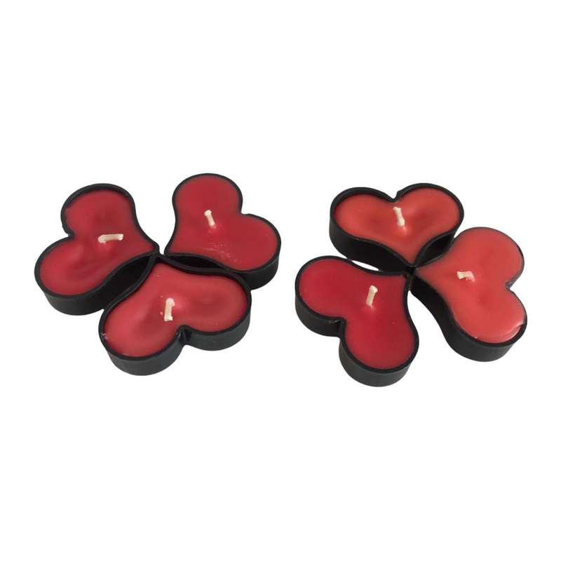 شمع وارمر مدل قلبی مجموعه 6 عددی