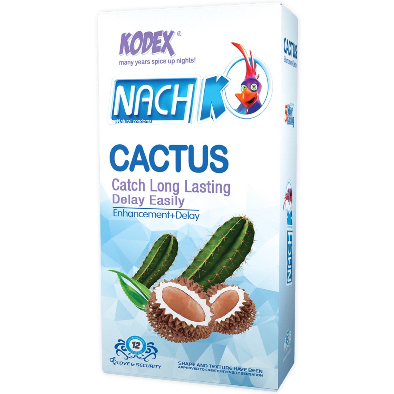 کاندوم کدکس مدل Cactus بسته 12 عددی
