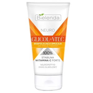 پاک کننده لایه بردار پوست صورت بی یلندا سری Neuro Glicol And Vitamin C حجم 150 میلی لیتر