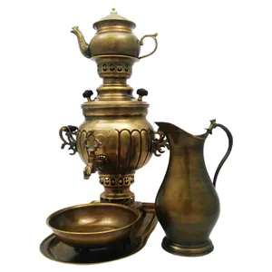 ست 8 پارچه سماور ذغالی کد 1543