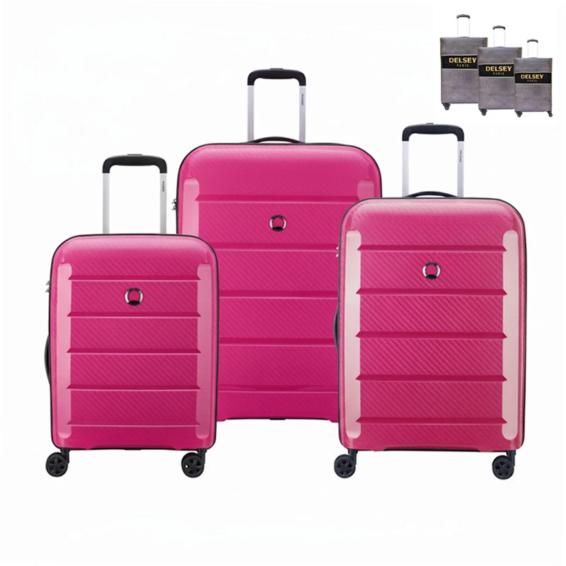 عکس شماره 30 : ست سه عددی چمدان دلسی مدل binalong به همراه سه عدد کاور