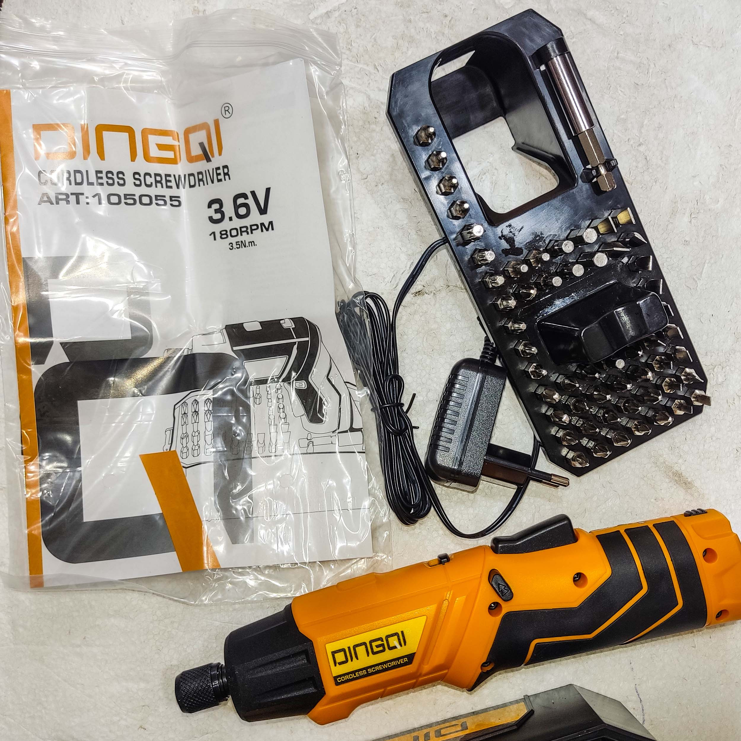 پیچ گوشتی شارژی و سری پیچ گوشتی دینگیشی مدل ART : 105055 مجموعه 55 عددی