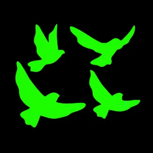 استیکر مدل شبنما طرح پرندگان  بسته 4 عددی