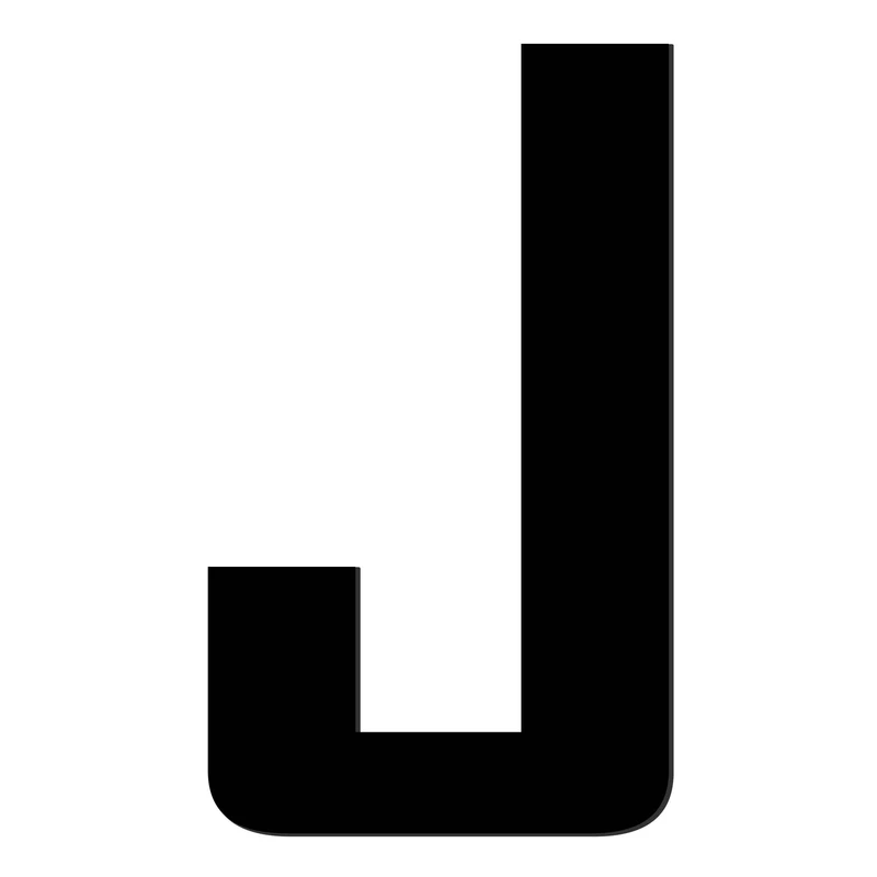 تابلو نشانگر آژنگ  طرح مستطیل مدل حروف لاتین کدJ-337