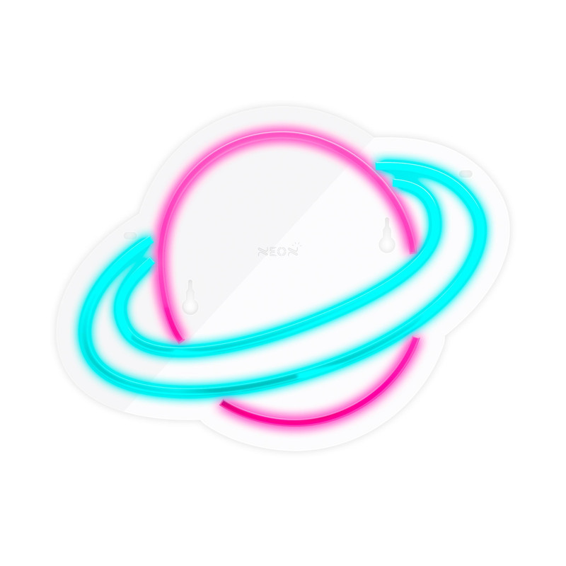 چراغ دیواری نئون دیزاین طرح Planet_MLC