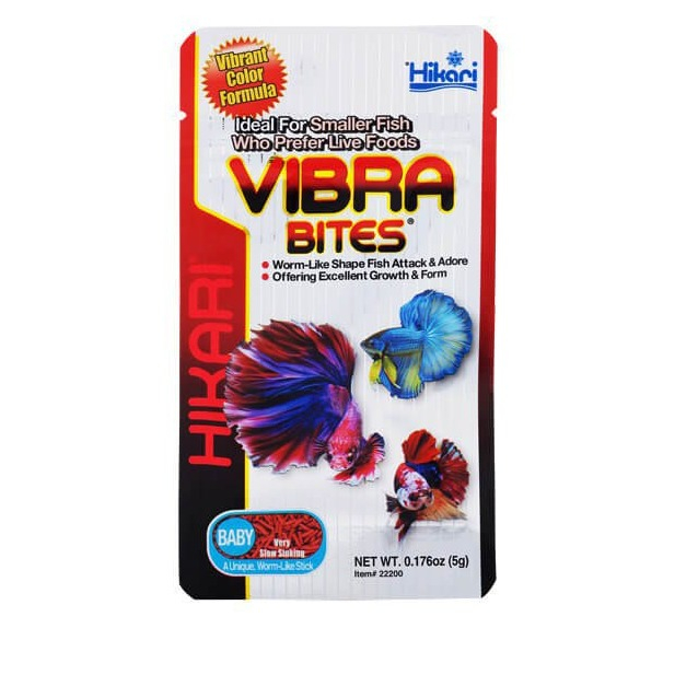 غذای ماهی آکواریوم هیکاری مدل vibra bites baby وزن 5 گرم