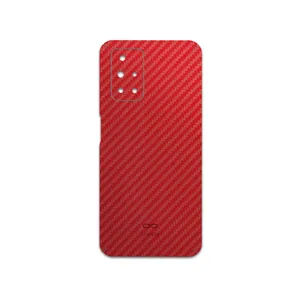 MAHOOT Red-Fiber Cover Sticker for Xiaomi Redmi 10 Prime