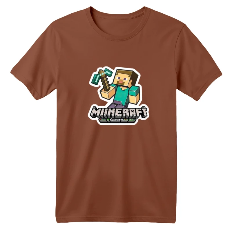 تی شرت آستین کوتاه بچگانه مدل ماینکرفت کد 01