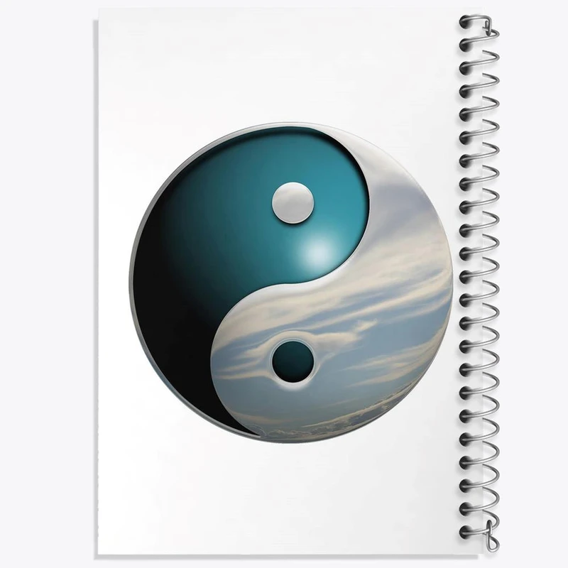 دفتر لیست خرید 50 برگ خندالو طرح یین و یانگ کد 30518