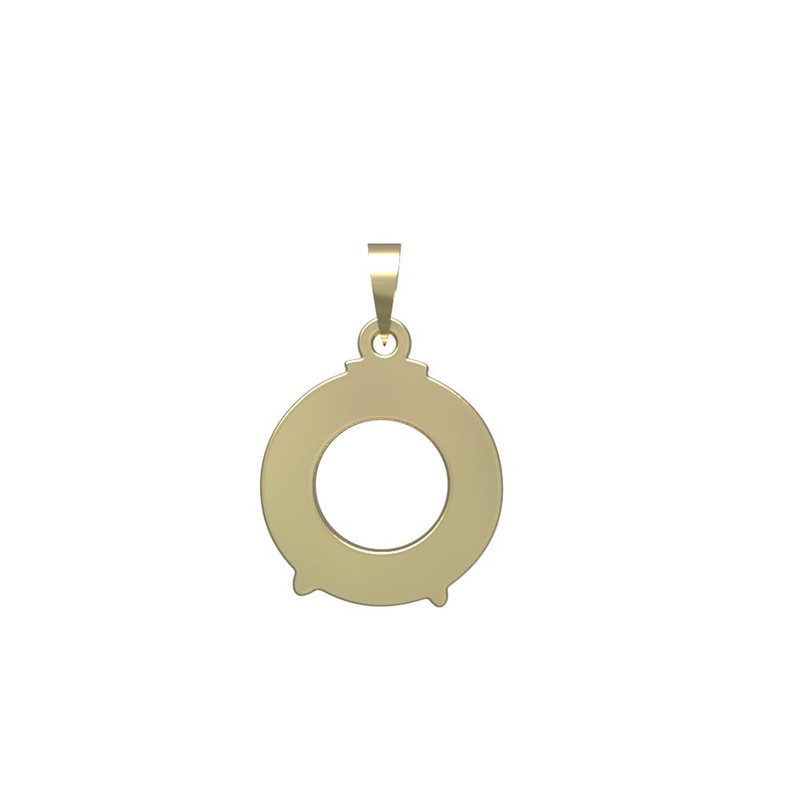 آویز گردنبند طلا 18 عیار زنانه مدوپد مدل دایره تو خالی کد PA1-12625