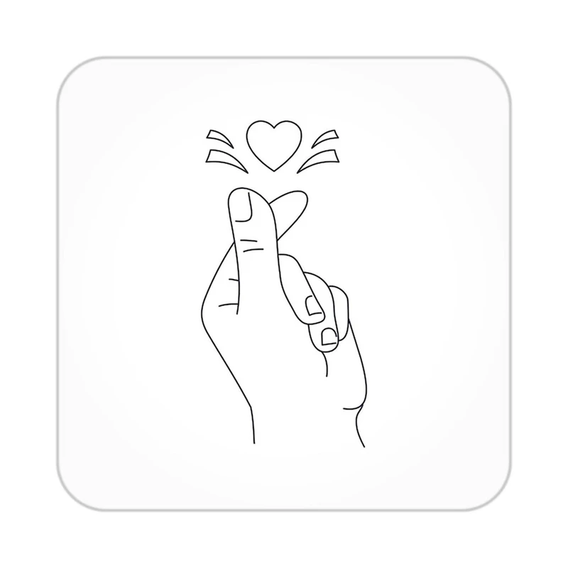 زیر لیوانی کاکتی طرح عاشقانه مدل mp38273