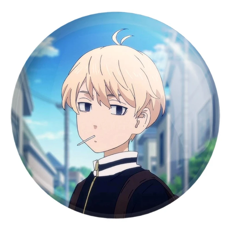 پیکسل خندالو طرح مایکی انیمه توکیو ریونجرز کد 11130 مدل بزرگ