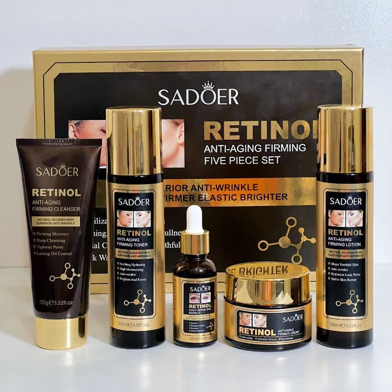 مجموعه مراقبت از پوست سادور مدل رتینول بسته 5 عددی