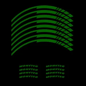 برچسب رینگ موتور سیکلت کد 12 مجموعه 16 عددی