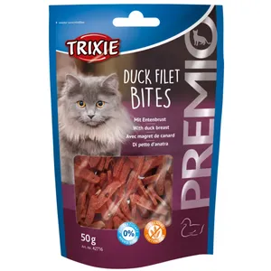 تشویقی گربه تریکسی مدل duck Filet bites وزن 50 گرم