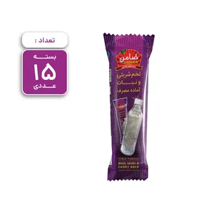 تخم شربتی و نبات آماده مصرف ضامن بسته 15 عددی
