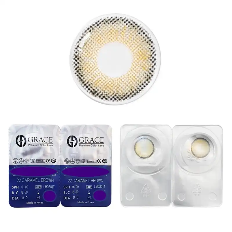 لنز چشم گریس شماره 22 رنگ کاراملی