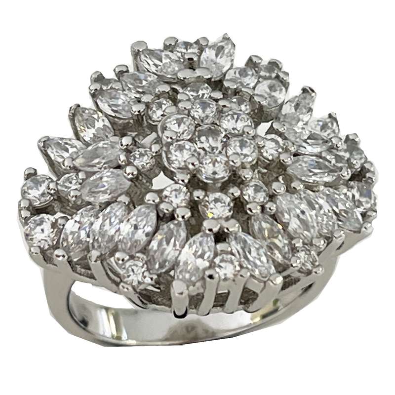 انگشتر نقره زنانه مدل جواهری مارکیز 3302-30 انگشتر نقره زنانه مدل جواهری مارکیز 3302-30