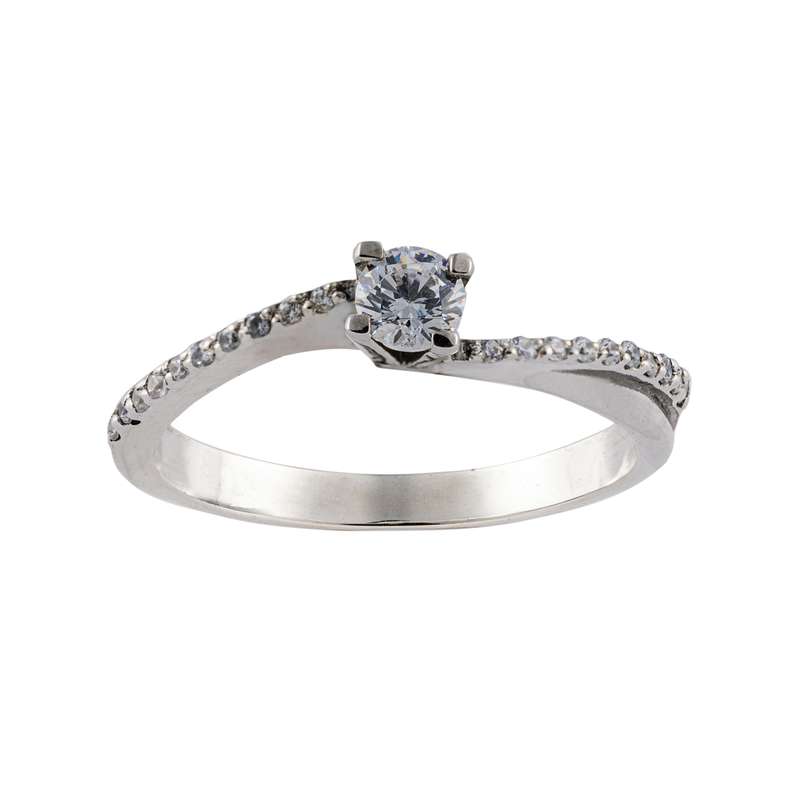 انگشتر نقره زنانه جواهری سون مدل 2417