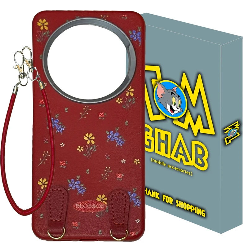 کاور تام قاب مدل گلدار مناسب برای گوشی موبایل شیائومی Redmi 14C به همراه بند