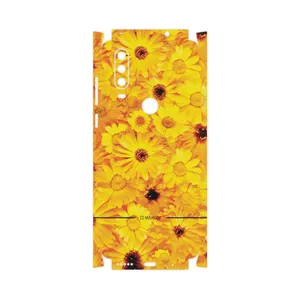 MAHOOT Yellow-Flower-FullSkin Cover Sticker for Motorola One Action