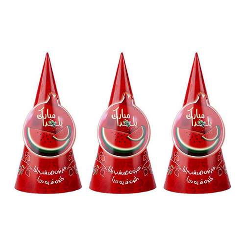 کلاه سورتک طرح شب یلدا مدل ST585 بسته 3 عددی