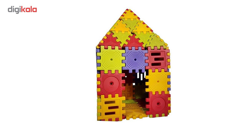 پازل بازی مثلثی ایرانیان تویز مدل Triangular Puzzle بسته 10 عددی