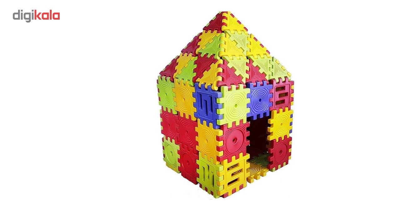 پازل بازی مثلثی ایرانیان تویز مدل Triangular Puzzle بسته 10 عددی