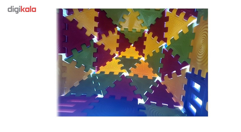 پازل بازی مثلثی ایرانیان تویز مدل Triangular Puzzle بسته 10 عددی