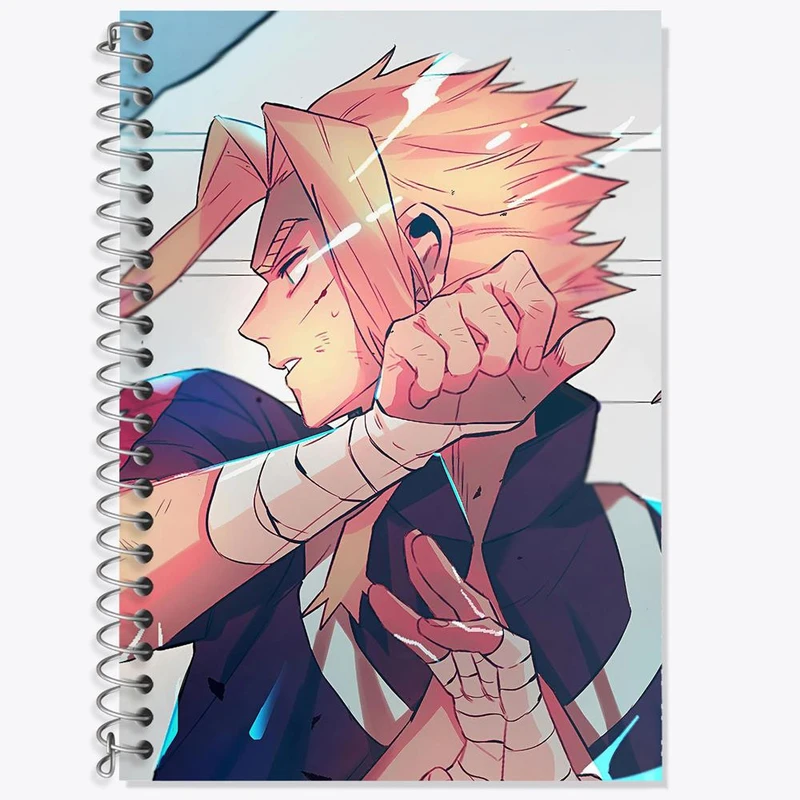 دفتر زبان 50 برگ خندالو مدل سه خط طرح آلمایت انیمه آکادمی قهرمان من کد 16142