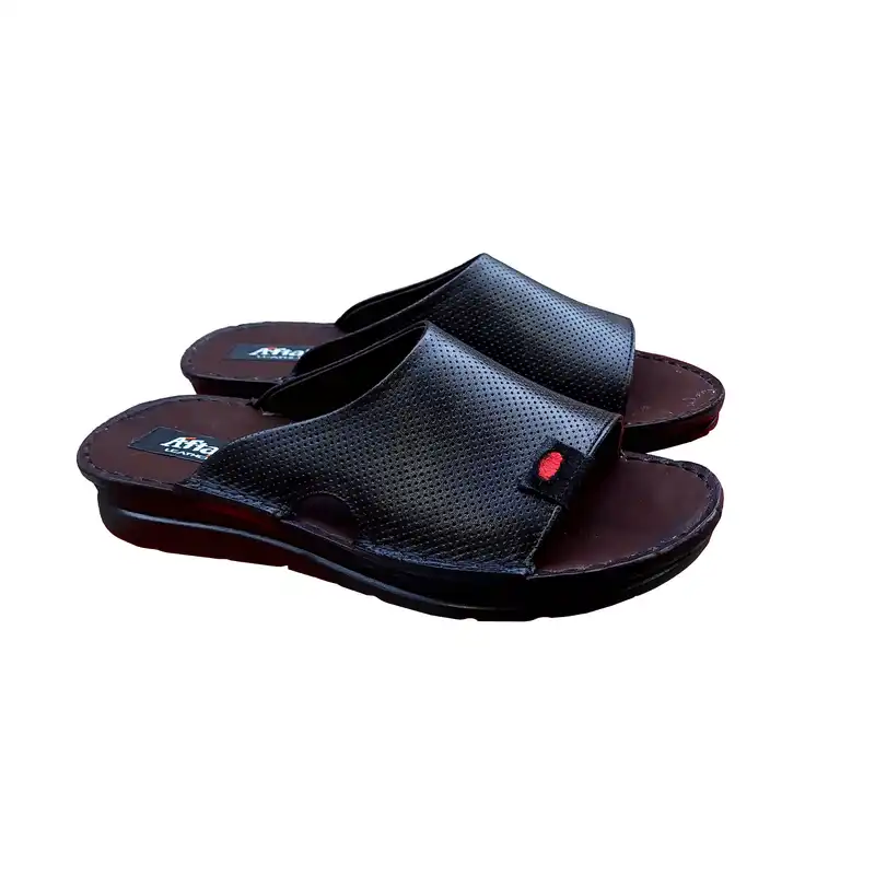 دمپایی زنانه چرم آفتاب مدل BN 100