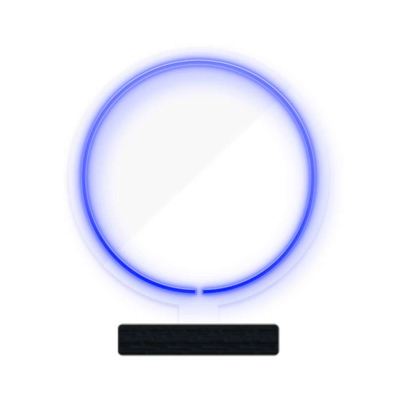 چراغ رومیزی ریموت دار مدل CIRCLE-GL_BL-GLASS