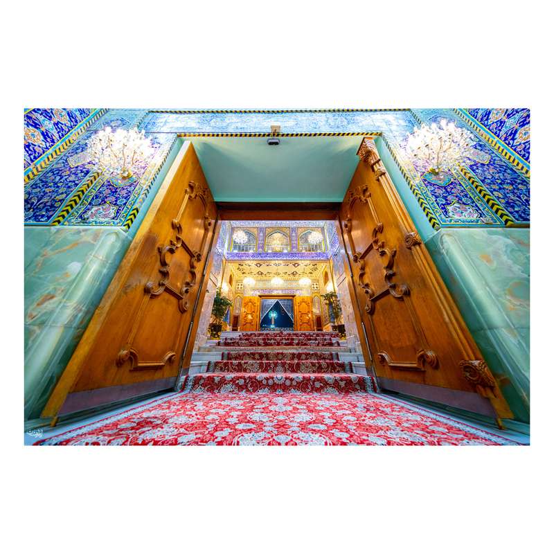 پرچم مدل پرچم مخمل طرح حرم امام حسین کد 6885S
