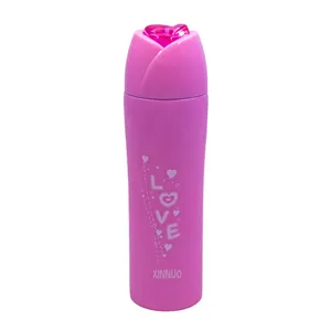 فلاسک کیچنز مدل قلب و گل رز 2023-PINK ظرفیت 220 میلی لیتر
