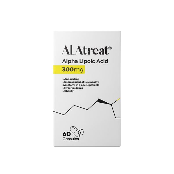 كپسول آلفالیپوئیک اسید 300 ميلي گرم آلاتريت بسته 60 عددي