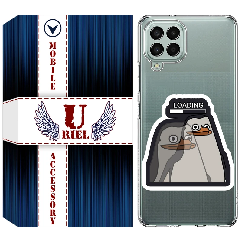 کاور یوریل مدل Clear کد 84 طرح Loading مناسب برای گوشی موبایل سامسونگ Galaxy A12 / A12 Nacho / M12 / F12